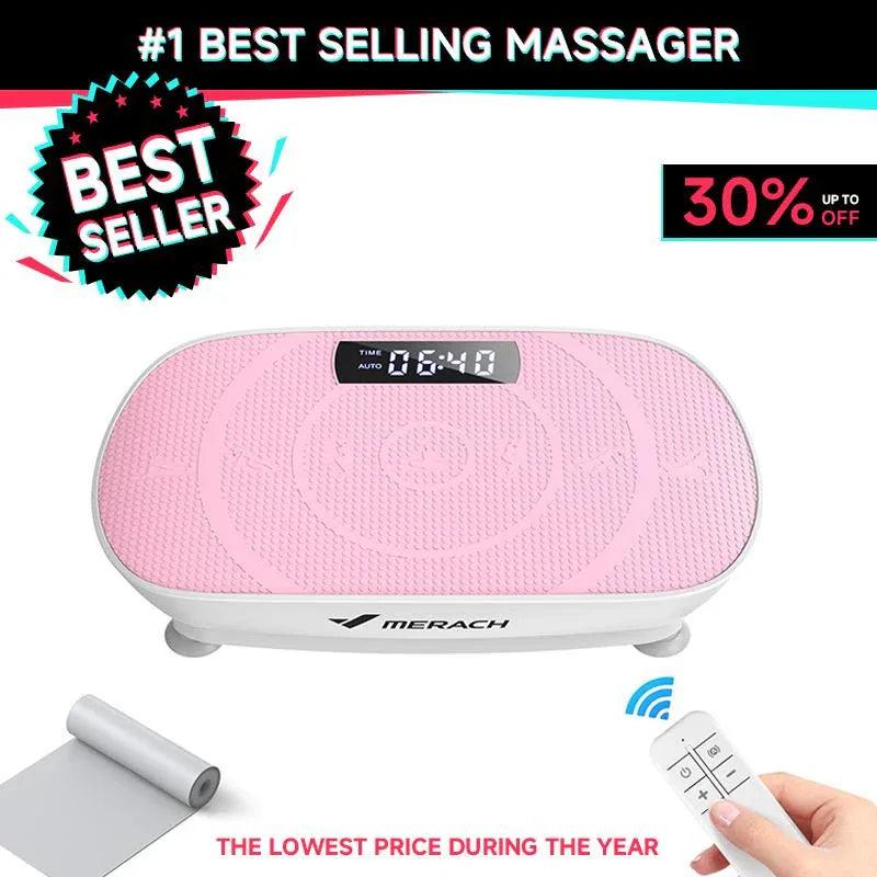 Vibration Plate Exercise Machine - Bluetooth Music & 400LBS Capacity Vibration Plate for Lymphatic Drainage Success - Dazzling Beauty Solution