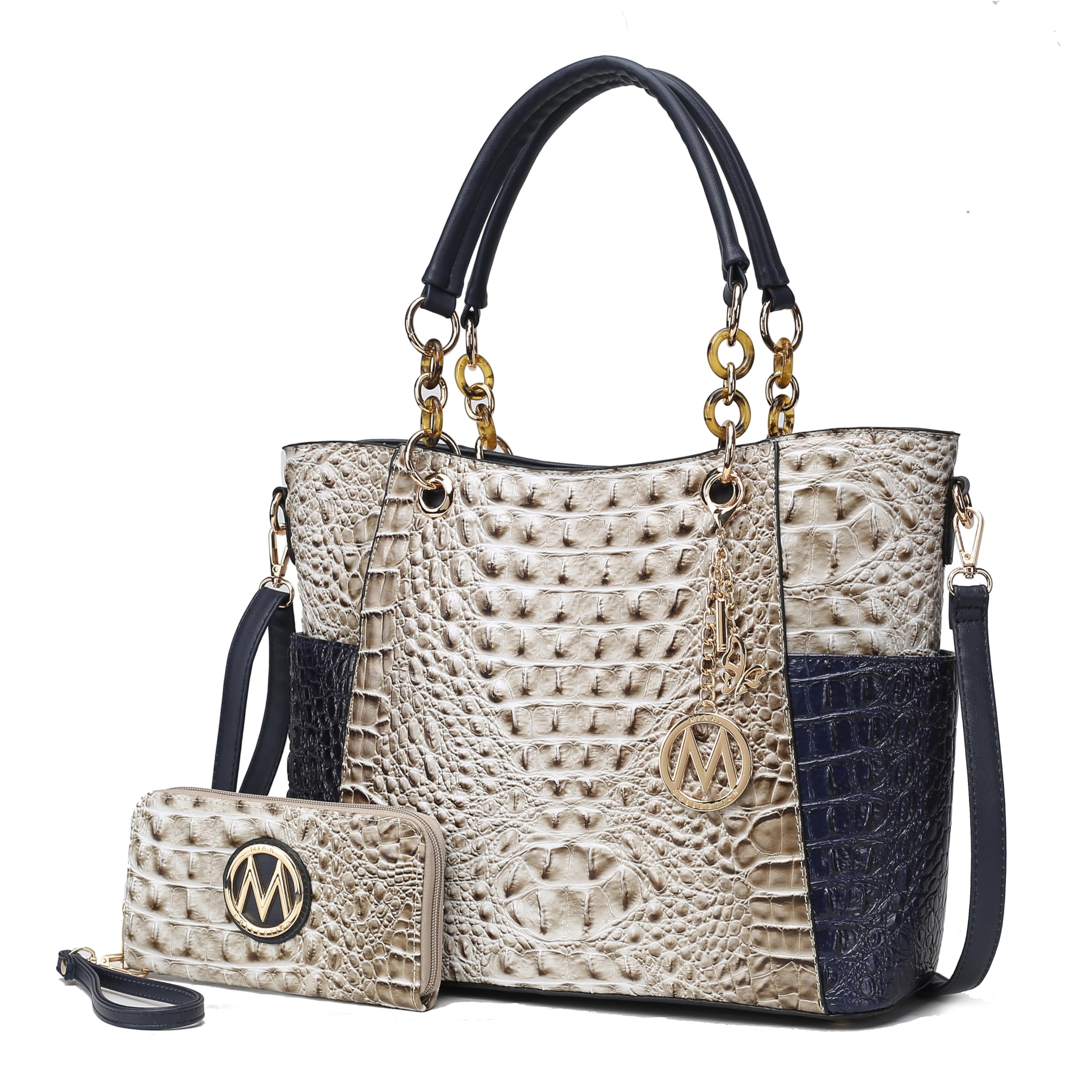 MKF Collection Tote Bag for Women | Vegan Leather Handbag Set with Wallet | Mia K | 87 Colors & Styles