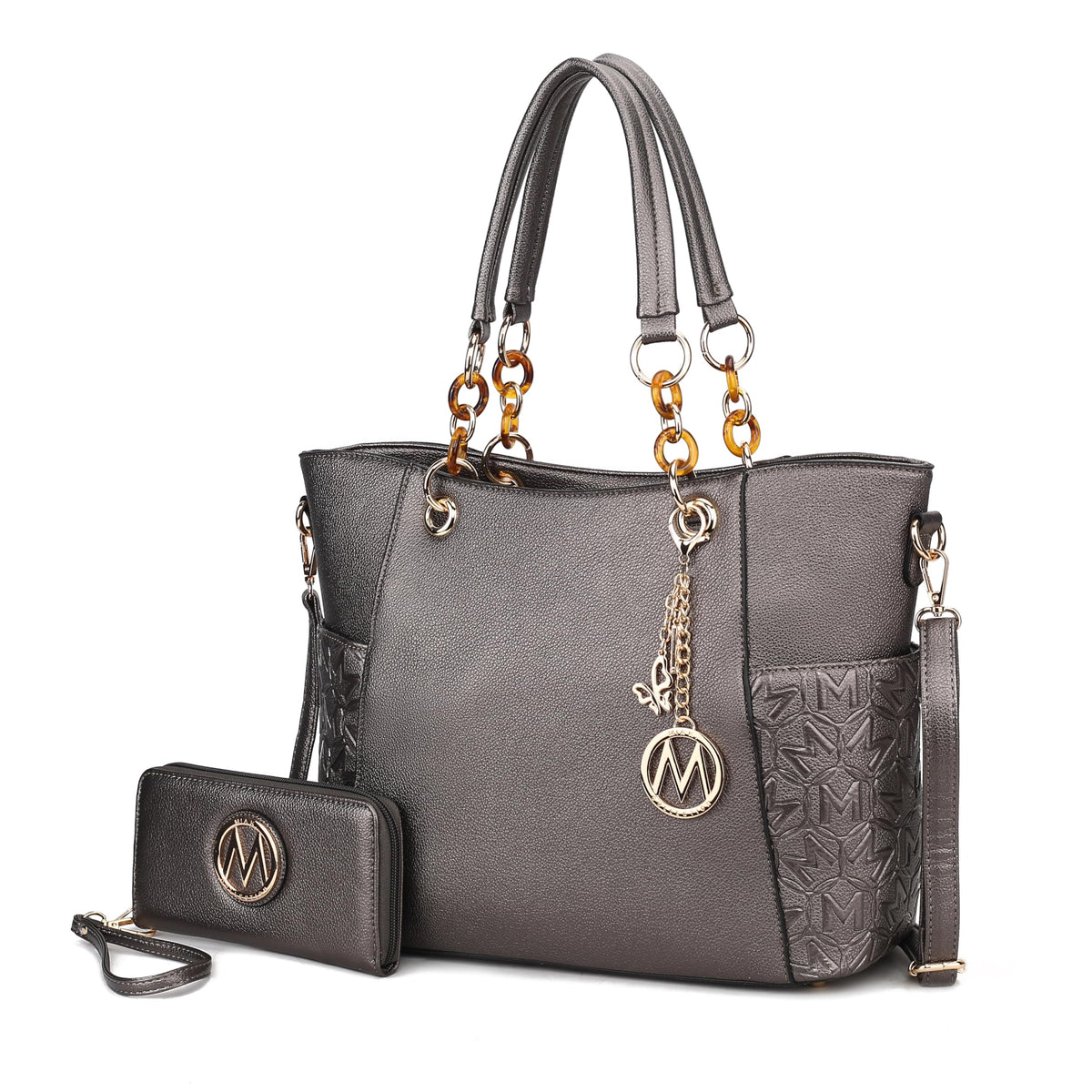 MKF Collection Tote Bag for Women | Vegan Leather Handbag Set with Wallet | Mia K | 87 Colors & Styles
