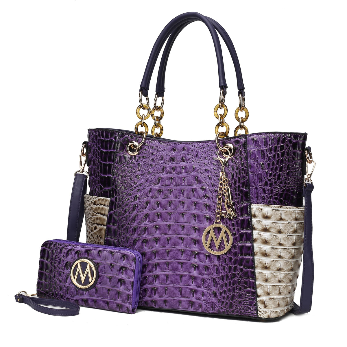 MKF Collection Tote Bag for Women | Vegan Leather Handbag Set with Wallet | Mia K | 87 Colors & Styles