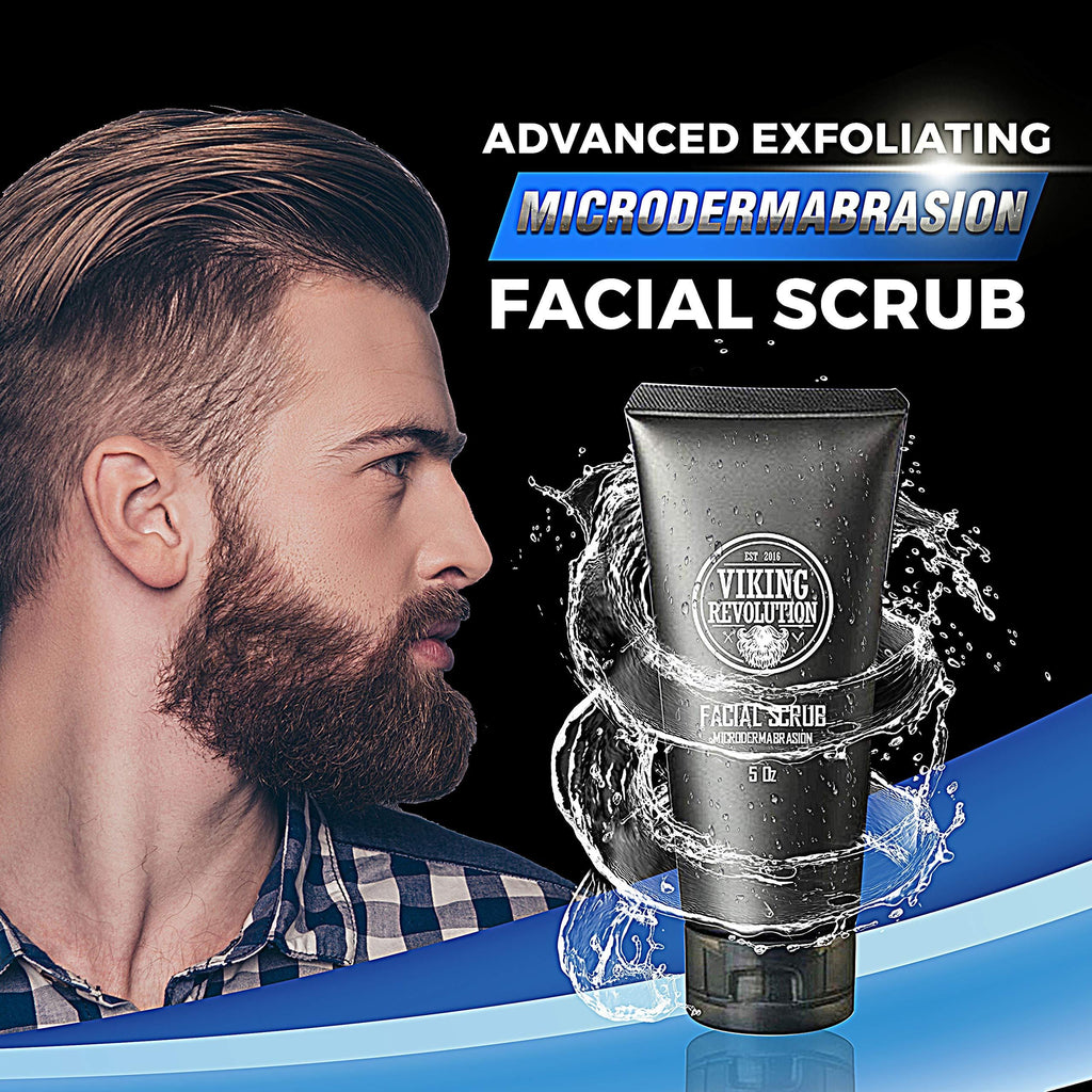 Microdermabrasion Face Scrub for Men – Exfoliating Face Wash & Cleanser
