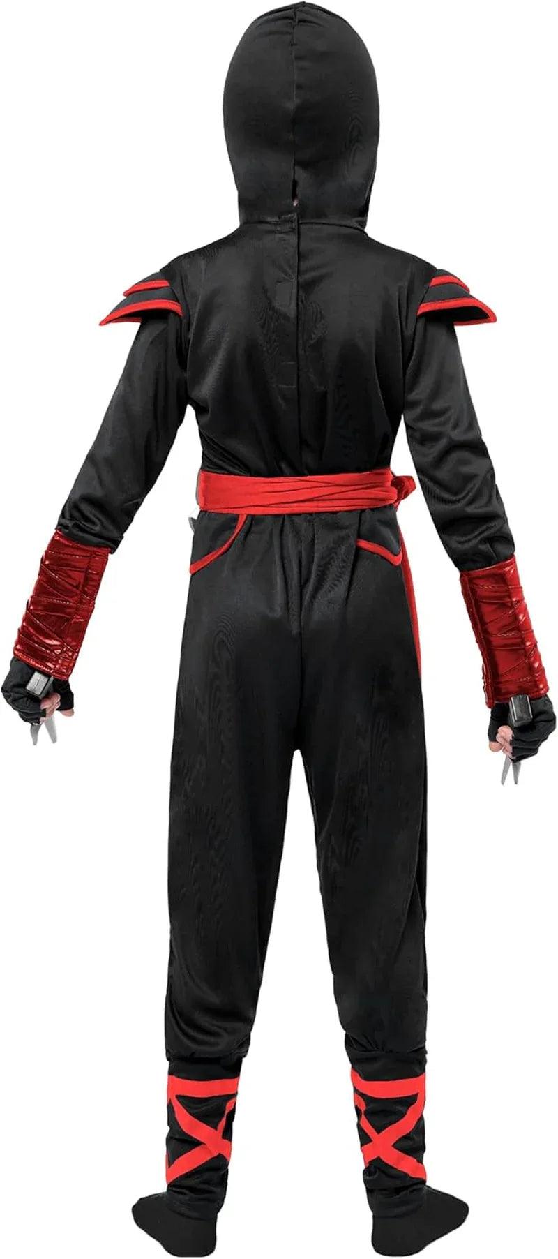 Kids’ Ninja Dragon Halloween Costume – Boys Jumpsuit Dress-Up Set - Dazzling Beauty Solution