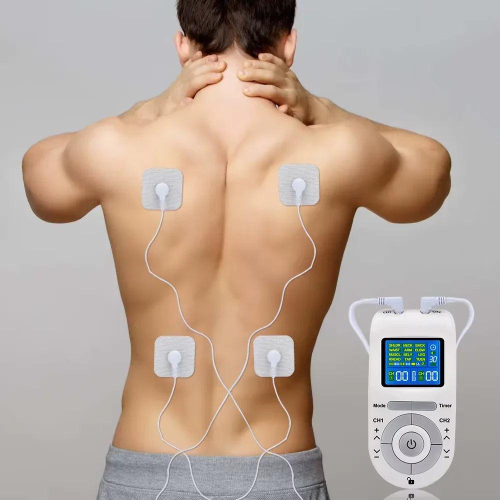 12-Mode TENS & EMS Muscle Stimulator – Dual Channel - Dazzling Beauty Solution