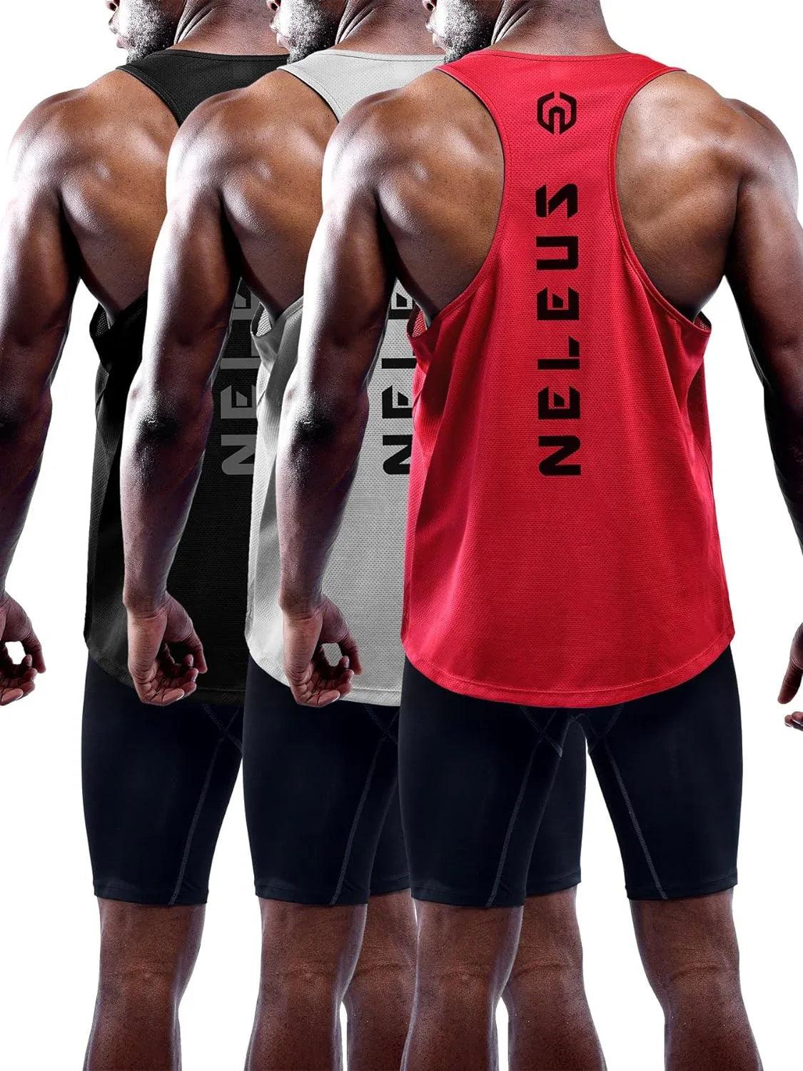 Men'S 3 Pack Dry Fit Y-Back Muscle Tank Top - Dazzling Beauty Solution