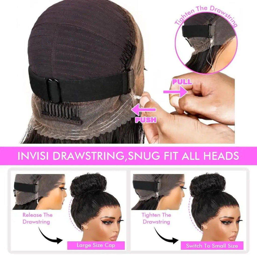 Invisi Strap HD 360 Glueless Deep Curly Wig – 250% Density Full Lace Luxury - Dazzling Beauty Solution