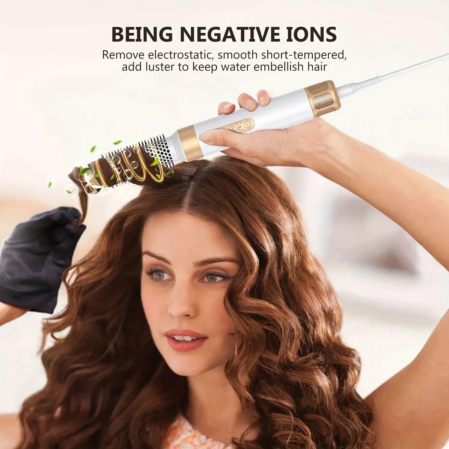 7-in-1 Professional Hair Dryer Styling Kit with Ionic Technology - Dazzling Beauty Solution