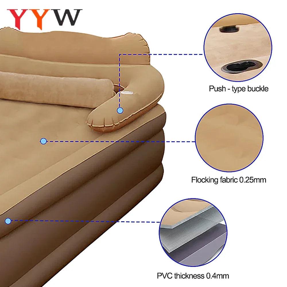 2-Person Inflatable Air Mattress – Folding Camping & Home Bed - Dazzling Beauty Solution