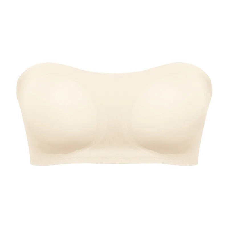 Women's Strapless Push-Up Bra with Removable Padding