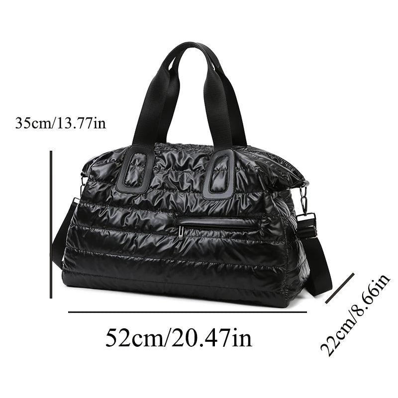 Waterproof Gym & Swimming Bag | Dry & Wet Separation | Yoga, Fitness & Travel | Silver & Black