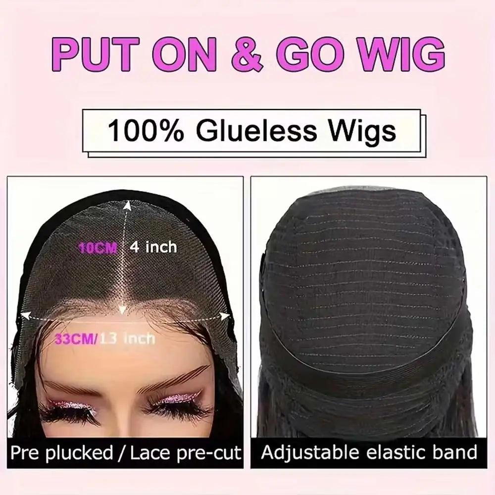 250% Density Body Wave Glueless Wig - Pre-Cut HD Lace Human Hair Wig