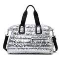Waterproof Gym & Swimming Bag | Dry & Wet Separation | Yoga, Fitness & Travel | Silver & Black