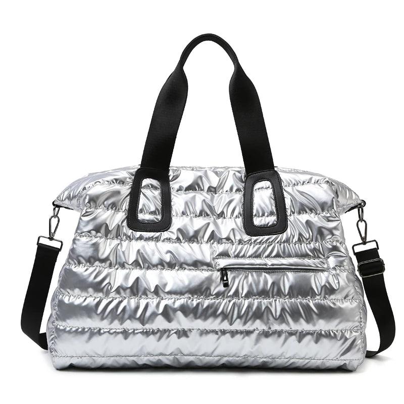 Waterproof Gym & Swimming Bag | Dry & Wet Separation | Yoga, Fitness & Travel | Silver & Black