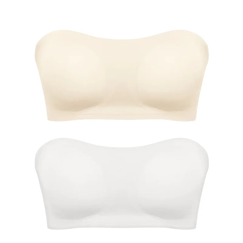 Women's Strapless Push-Up Bra with Removable Padding