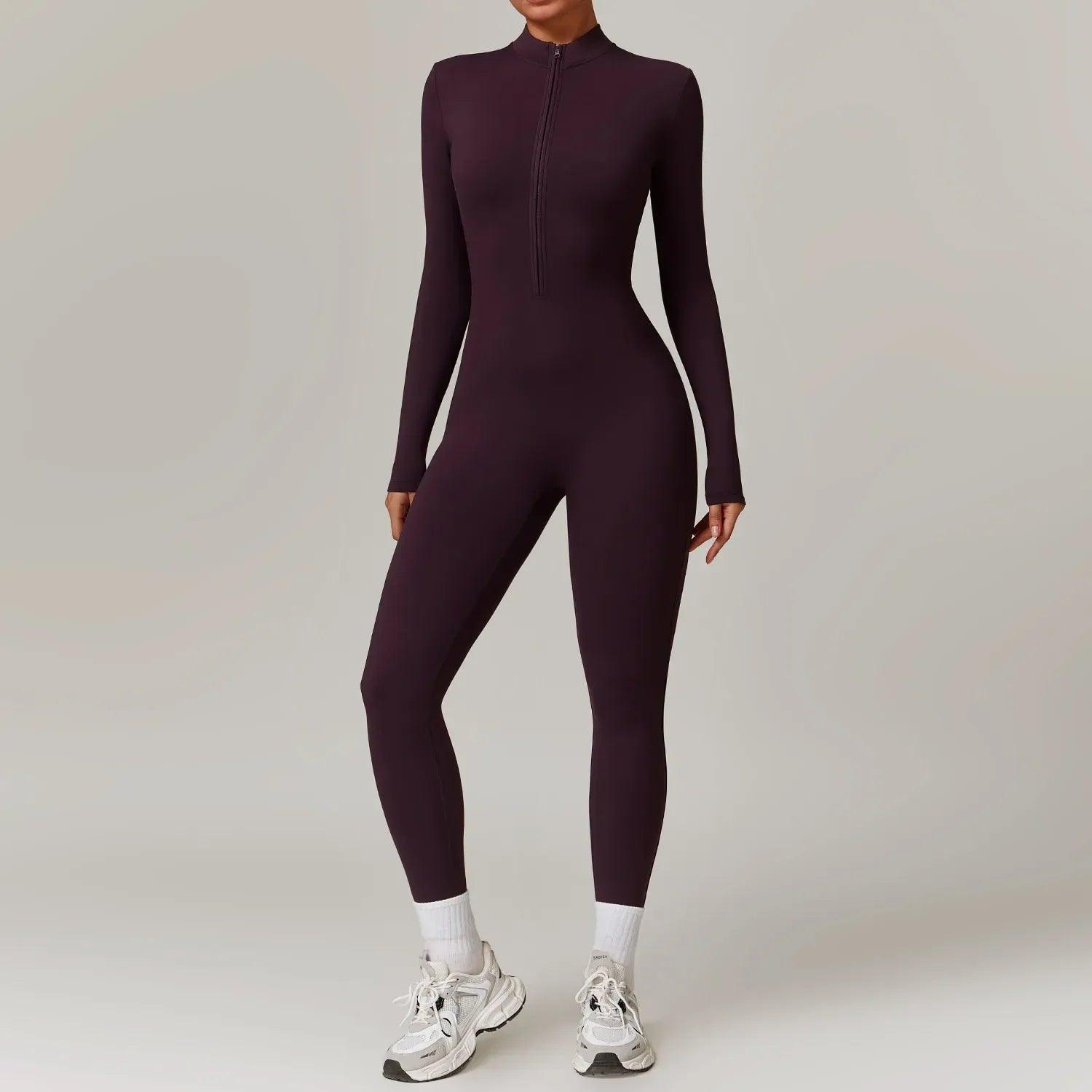 Velvet Yoga Jumpsuit for Women – Soft One-Piece Activewear - Dazzling Beauty Solution
