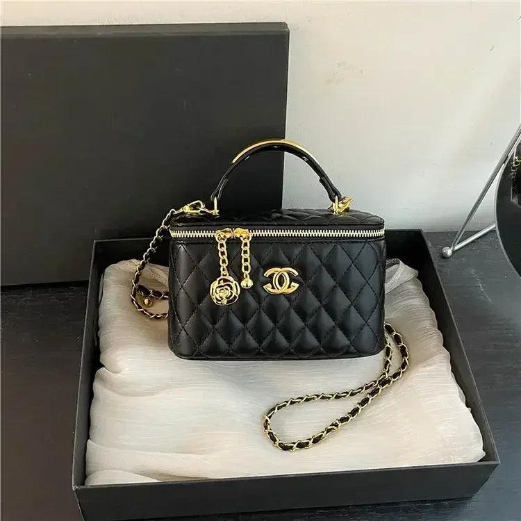 2025 Diamond Chain Box Bag – Chanel style Shoulder & Crossbody Style - Dazzling Beauty Solution
