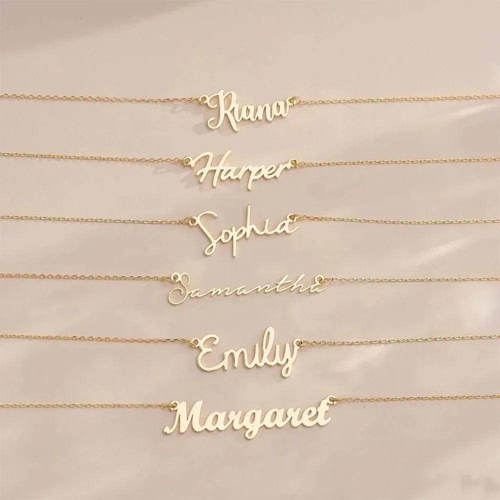 Personalized Stainless Steel Name Necklace – Custom Jewelry - Dazzling Beauty Solution
