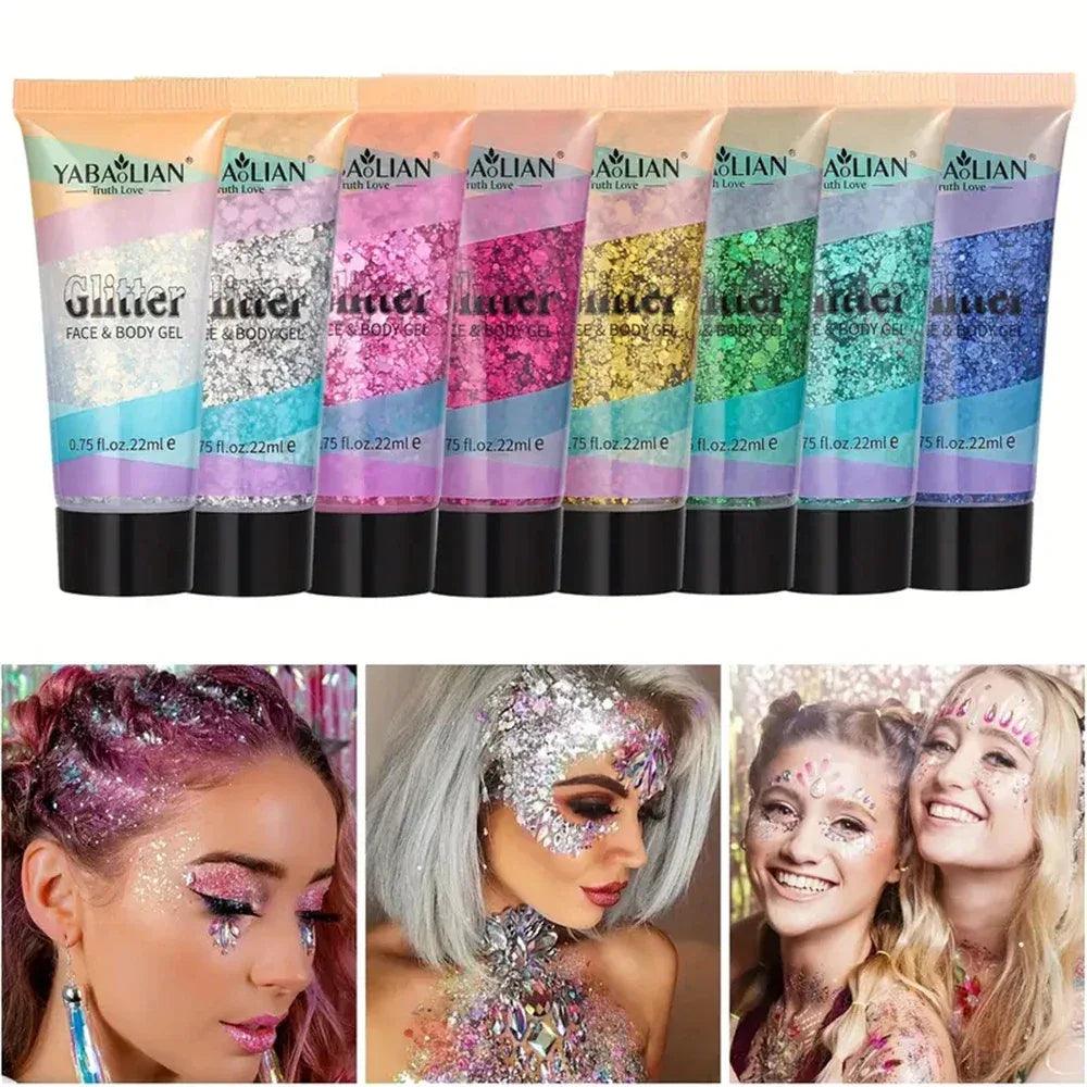 Mermaid Sequin Body Glitter Gel - Dazzling Beauty Solution