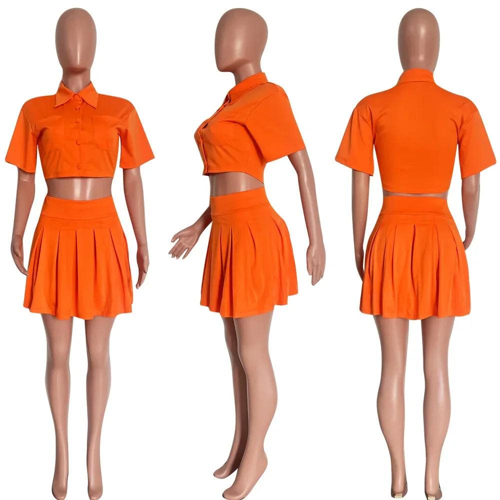 Women's Two-Piece Summer Skirt Dress Set - Dazzling Beauty Solution