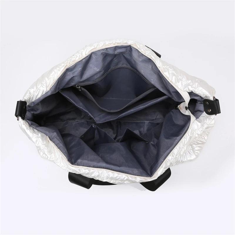 Waterproof Gym & Swimming Bag | Dry & Wet Separation | Yoga, Fitness & Travel | Silver & Black