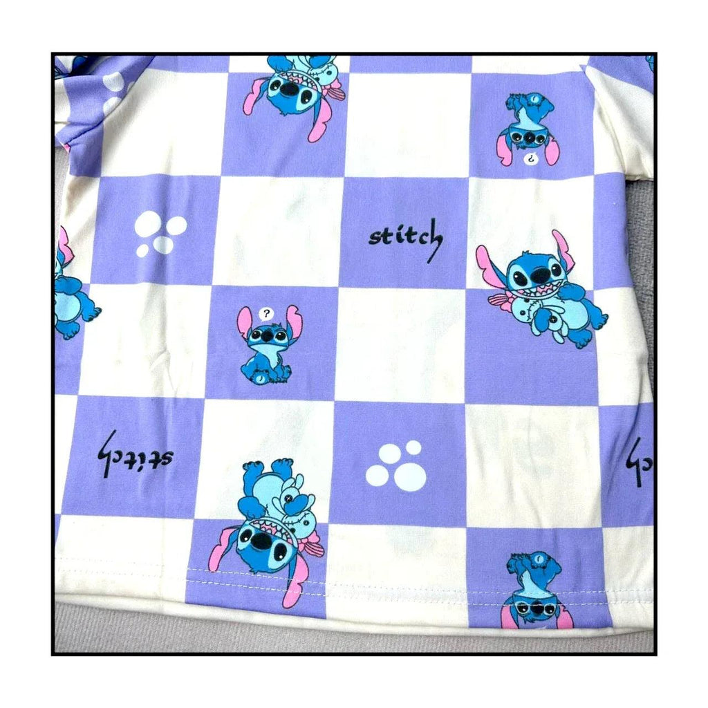 Stitch Angel Pajamas Set – Long Sleeve Top & Cozy Pants for Kids - Dazzling Beauty Solution