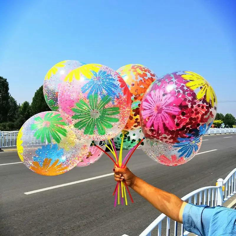 12-Inch Confetti Latex Balloons Set | Ice Cream Party Decor (10PCS) - Dazzling Beauty Solution