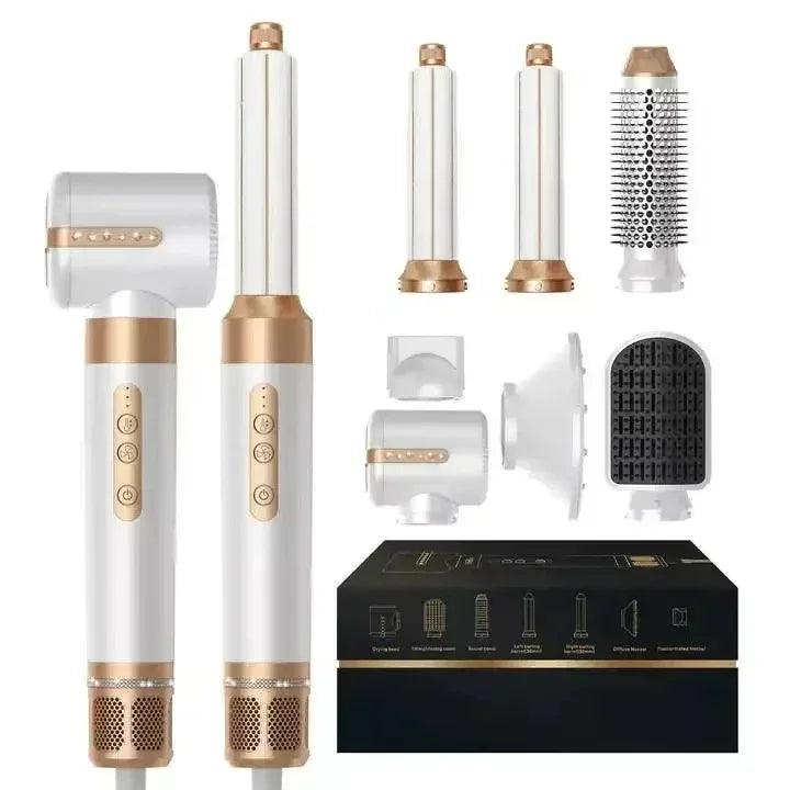7-in-1 Professional Hair Dryer Styling Kit with Ionic Technology - Dazzling Beauty Solution