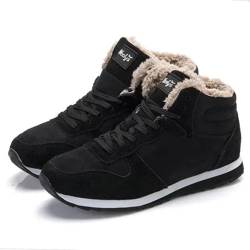 Men’s Winter Snow Boots – Warm Fur Lined Ankle Shoes - Dazzling Beauty Solution