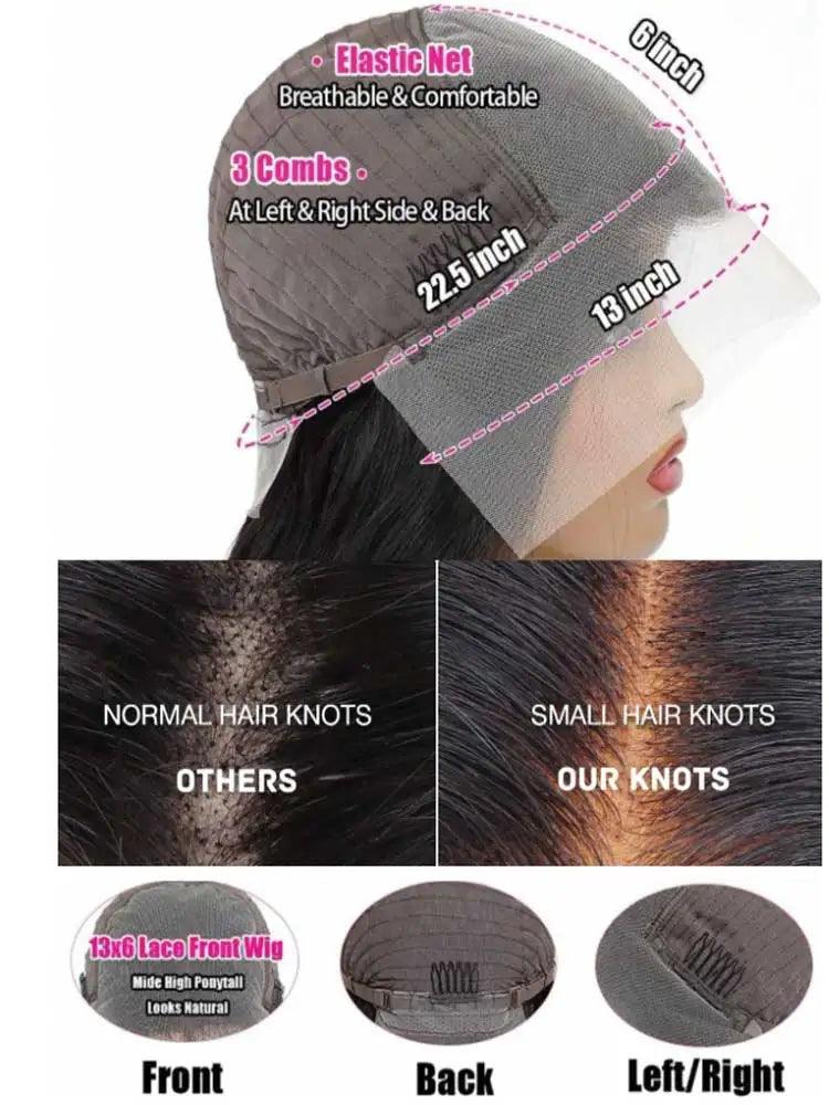 Raw Peruvian Body Wave HD Lace Front Wig | 100% Human Hair | 180% & 250% Density | 16–42 Inches