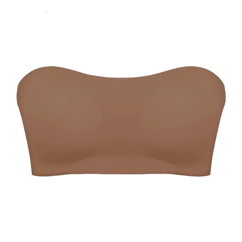 Women's Strapless Push-Up Bra with Removable Padding