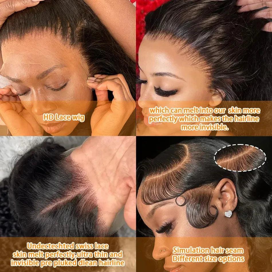 Premium Deep Wave Human Hair Lace Wig - Dazzling Beauty Solution