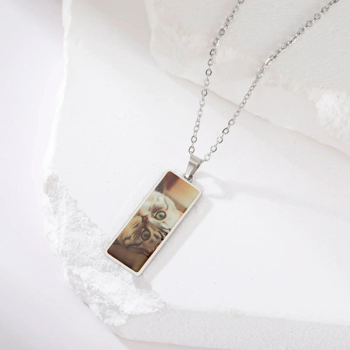 Custom Photo Necklace – Personalized Stainless Steel Picture Pendant - Dazzling Beauty Solution