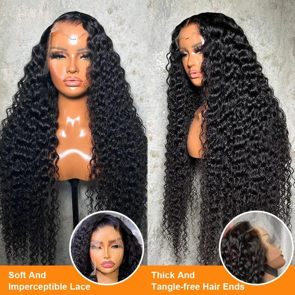 Premium Deep Wave Human Hair Lace Wig - Dazzling Beauty Solution