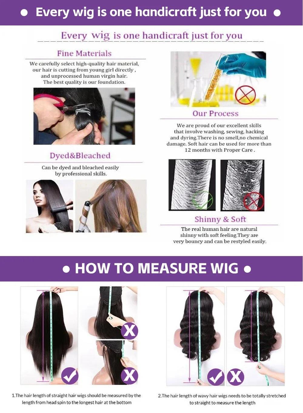 250% Density Body Wave Glueless Wig - Pre-Cut HD Lace Human Hair Wig