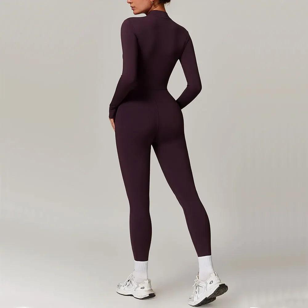 Velvet Yoga Jumpsuit for Women – Soft One-Piece Activewear - Dazzling Beauty Solution