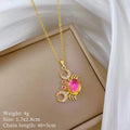 316L Stainless Steel Colorful Crab Pendant Necklace - Dazzling Beauty Solution