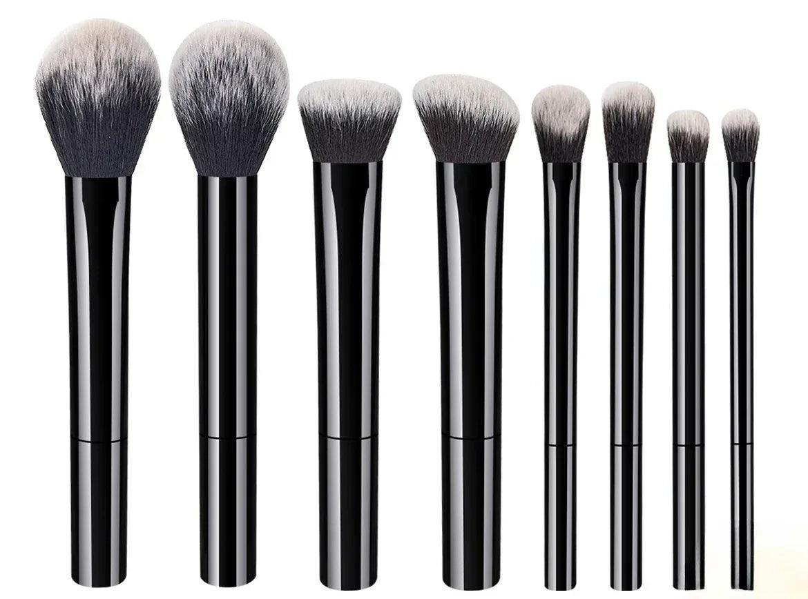 7/8pcs Soft Makeup Brush Set – Foundation, Blush, Eyeshadow Tools - Dazzling Beauty Solution