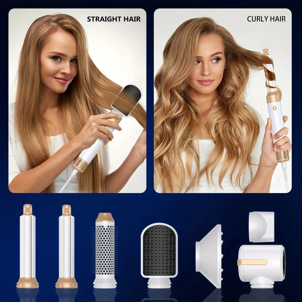 7-in-1 Professional Hair Dryer Styling Kit with Ionic Technology - Dazzling Beauty Solution