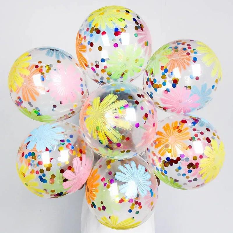 12-Inch Confetti Latex Balloons Set | Ice Cream Party Decor (10PCS) - Dazzling Beauty Solution