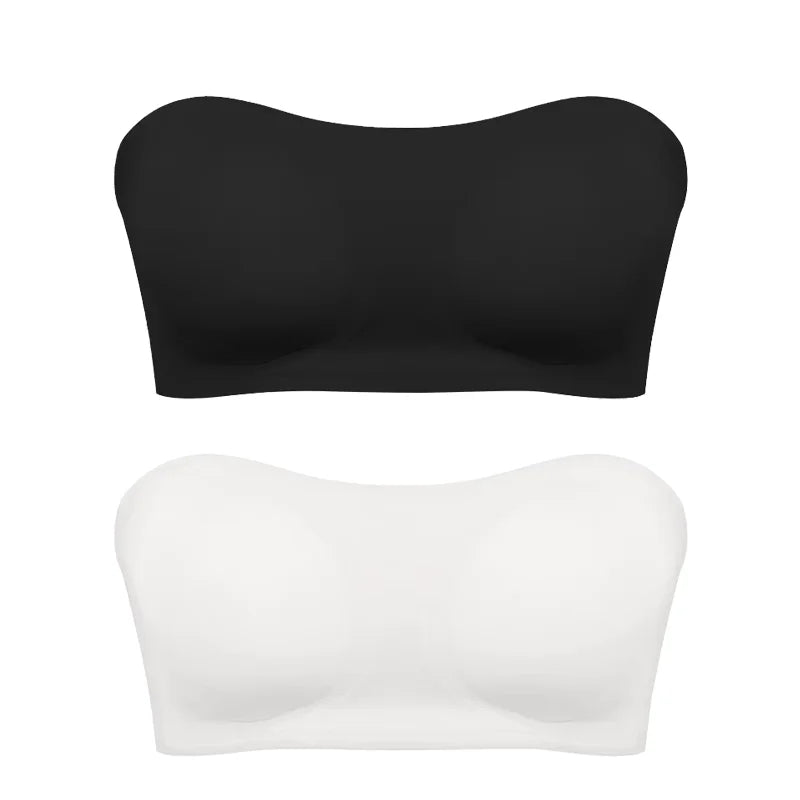 Women's Strapless Push-Up Bra with Removable Padding