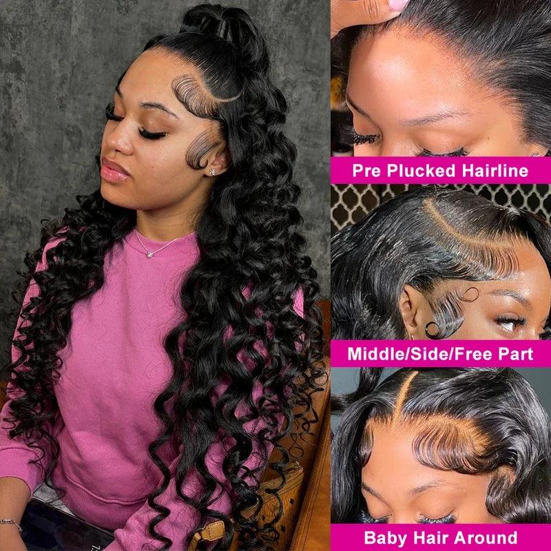 Brazilian Loose Deep Wave HD Lace Front Wig | 100% Human Hair | 13x4, 13x6 & 5x5 | 16–42 Inches
