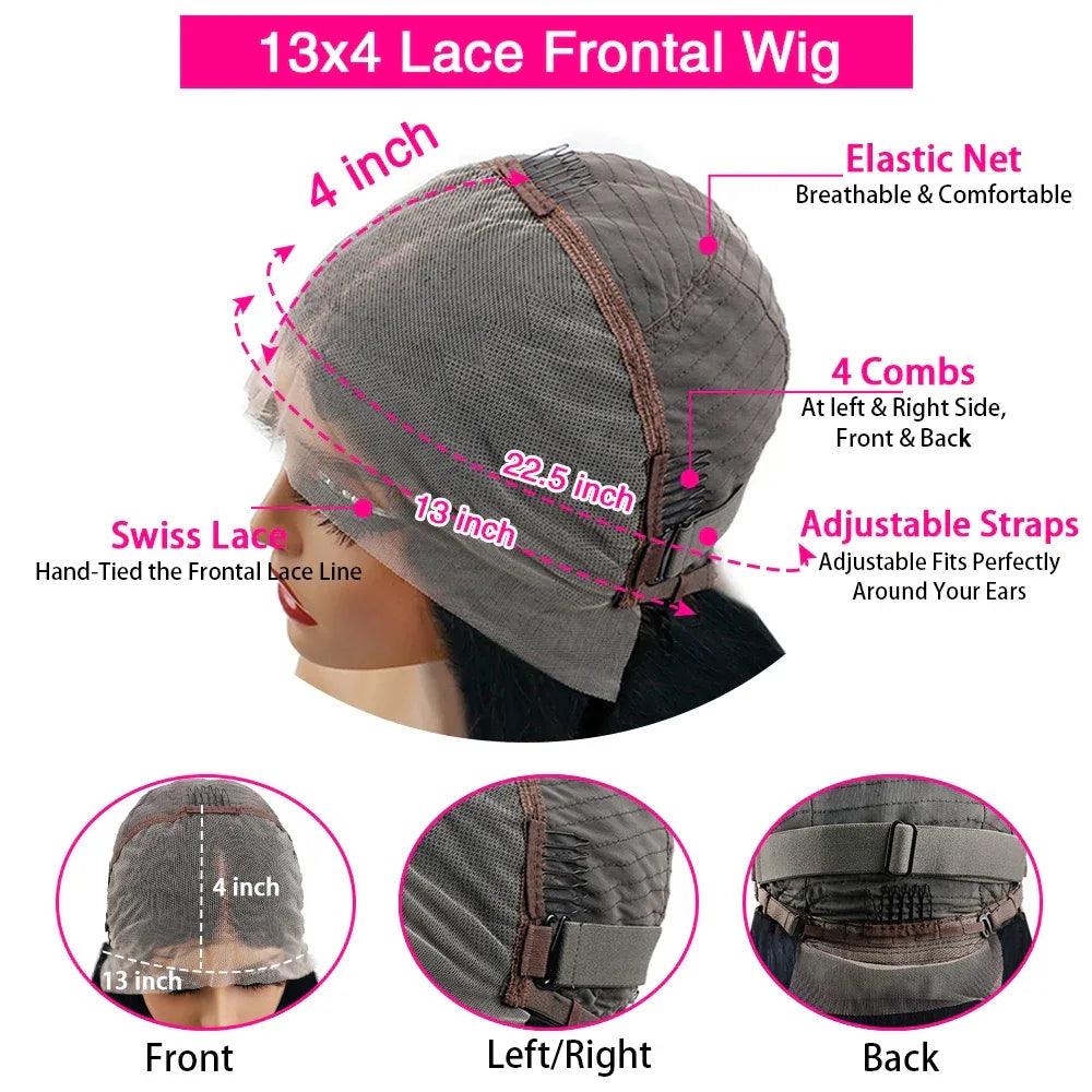 Chocolate Brown Body Wave HD Lace Front Wig – 13x6 Human Hair, 46 Inch - Dazzling Beauty Solution