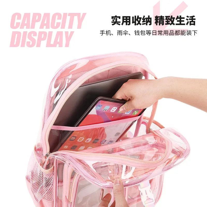 Transparent Backpack for Kids – Waterproof School Bag - Dazzling Beauty Solution