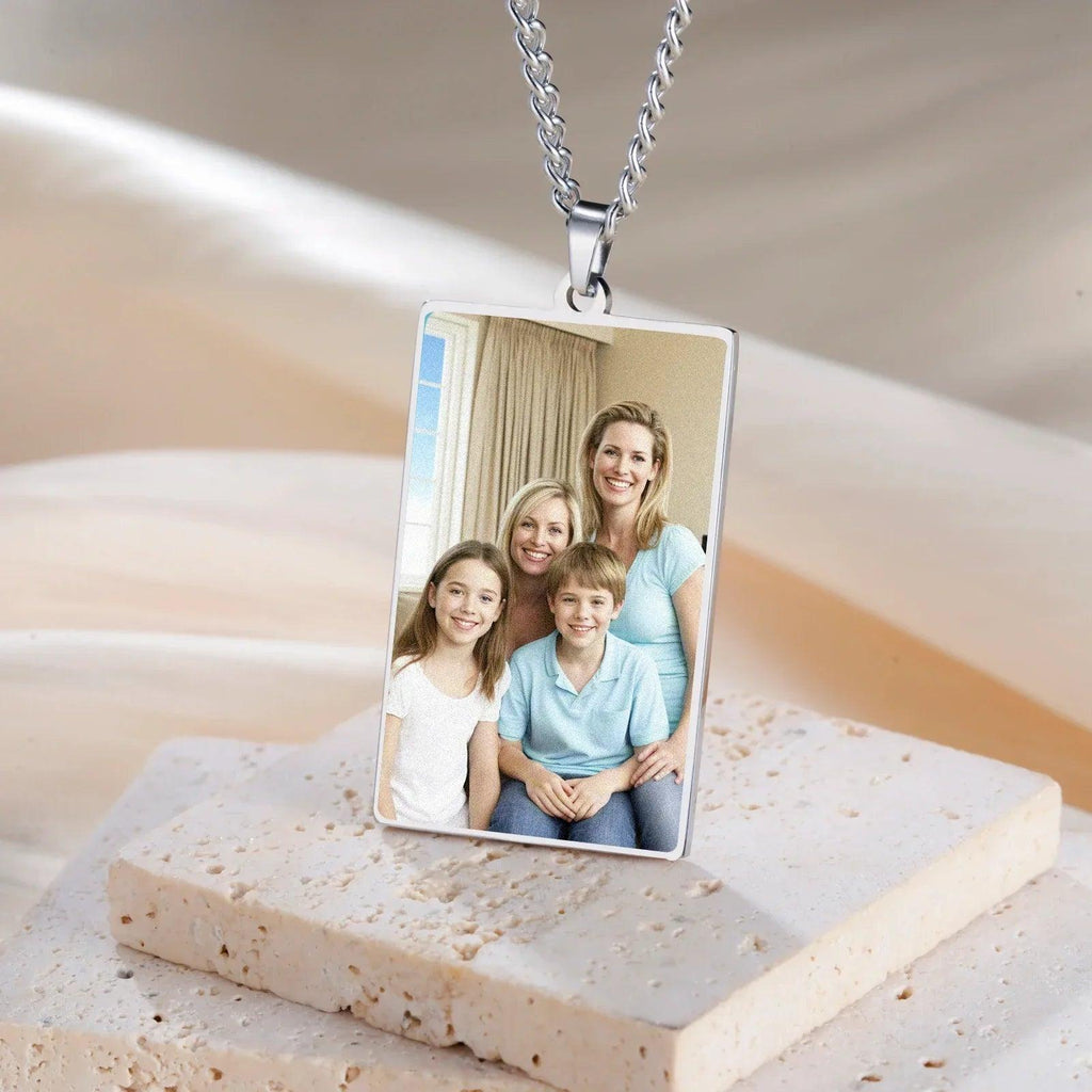 Custom Photo Necklace – Personalized Stainless Steel Picture Pendant - Dazzling Beauty Solution