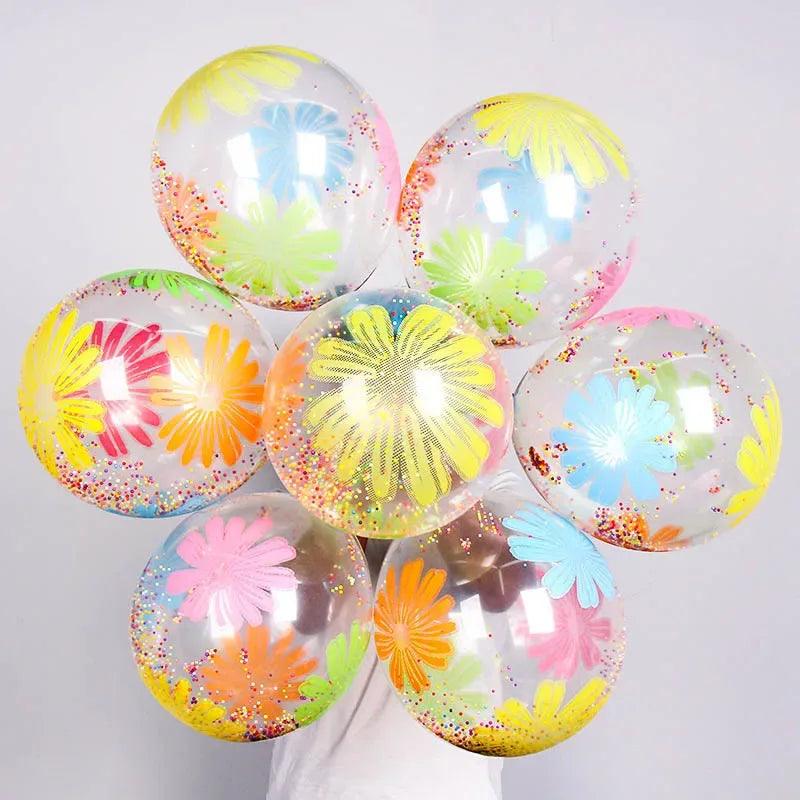 12-Inch Confetti Latex Balloons Set | Ice Cream Party Decor (10PCS) - Dazzling Beauty Solution
