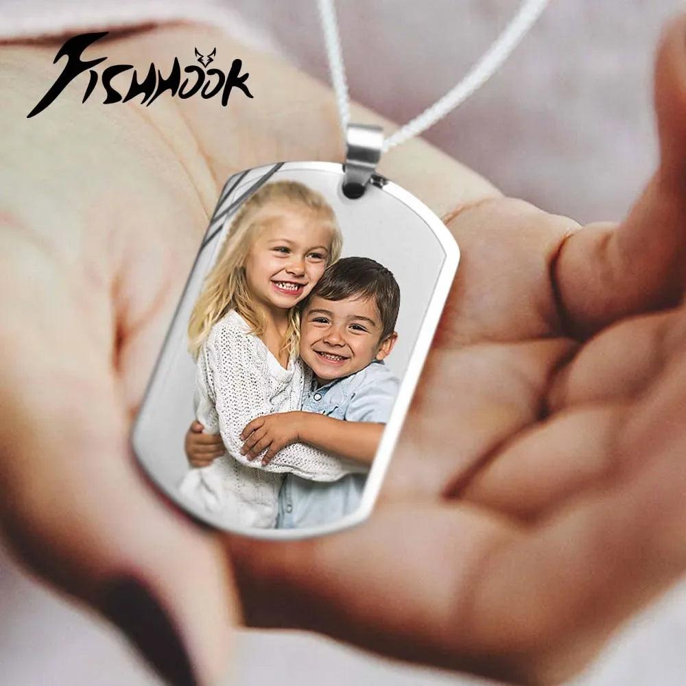 Custom Photo Necklace – Personalized Stainless Steel Picture Pendant - Dazzling Beauty Solution
