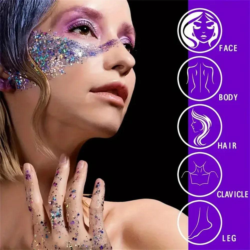 Mermaid Sequin Body Glitter Gel - Dazzling Beauty Solution