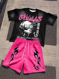 Men's Graphic T-Shirt & Shorts Set – Summer Streetwear