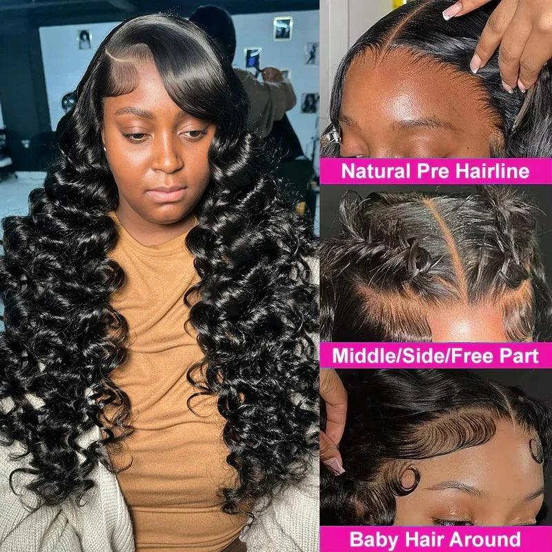 Brazilian Loose Deep Wave HD Lace Front Wig | 100% Human Hair | 13x4, 13x6 & 5x5 | 16–42 Inches