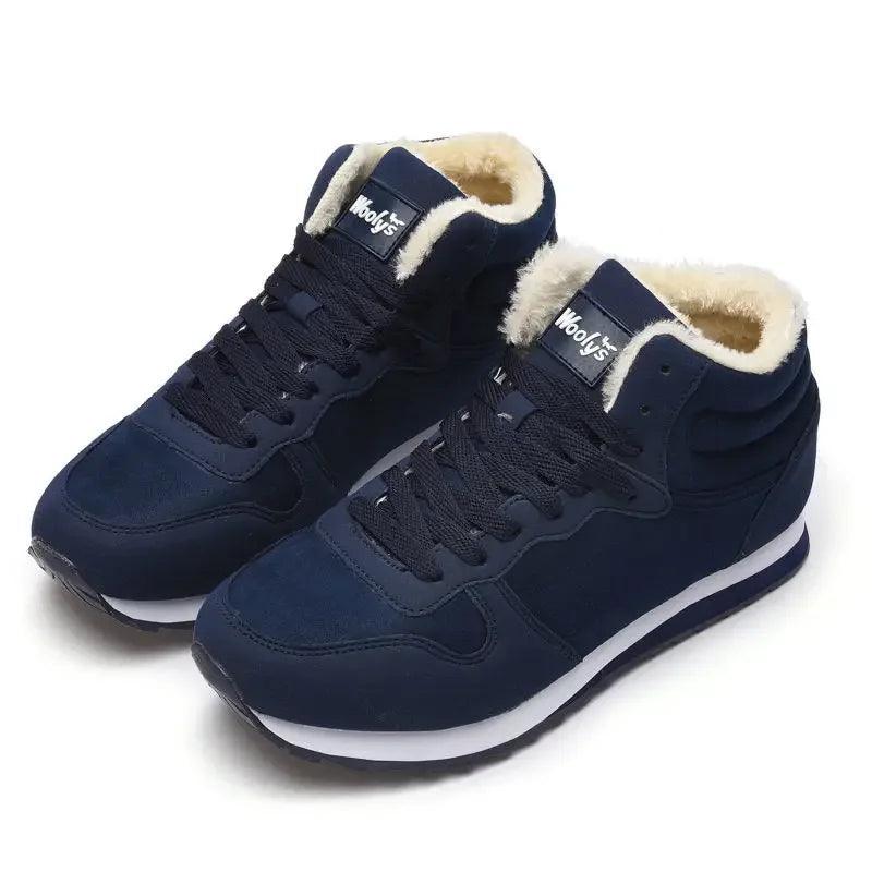 Men’s Winter Snow Boots – Warm Fur Lined Ankle Shoes - Dazzling Beauty Solution