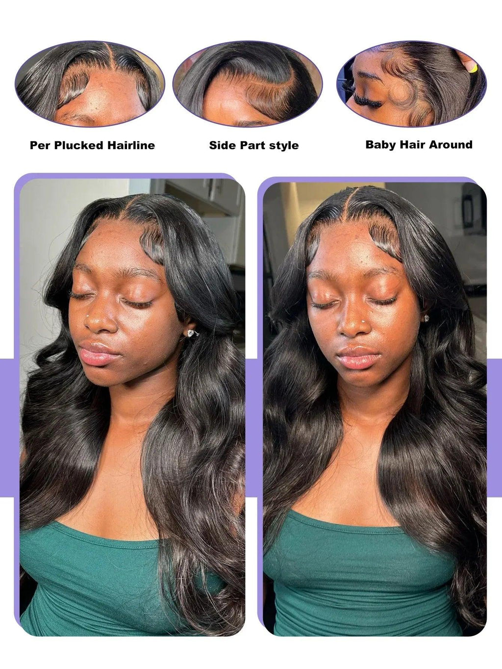 HD Lace Front Wig – Natural Body Wave Brazilian Human Hair - Dazzling Beauty Solution